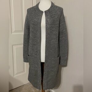 Banana Republic Charcoal Cardigan coat, wool blend, Small